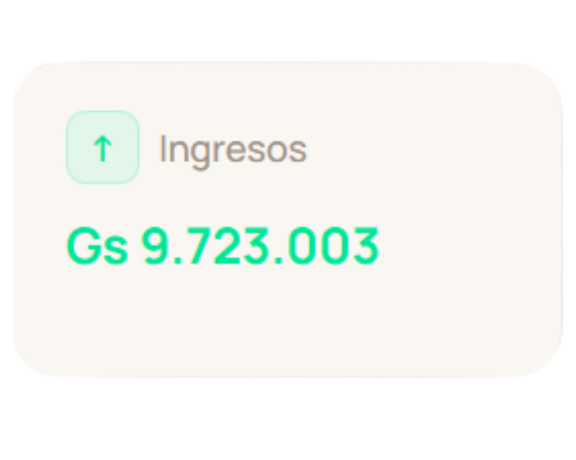 Badge de gastos del mes